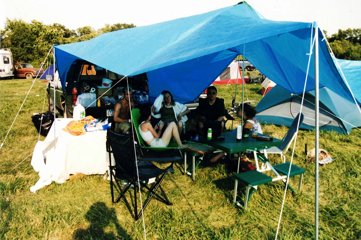 Camping at Cornerstone Music Festival 1999